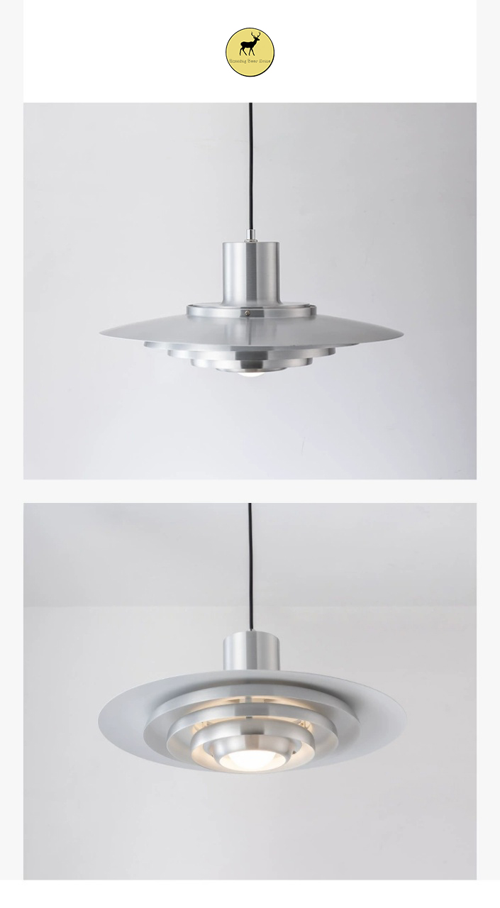 Japanese post-modern flying saucer chandelier