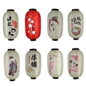 Japanese Style Lantern Japanese Party Decorations Red Silk Lantern